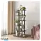 Portafiori, mensola, portafiori 113x60x20cm nero e marrone SZ16CZ foto 1