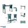 Opklapbare kruk, stoel, 3-in-1 tuinknieler met zakken 60 x 49 x 25 cm KRT04 foto 6
