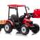 Accu Trekker met Aanhanger Hercules Rood 24V foto 1