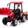 Accu Trekker met Aanhanger Hercules Rood 24V foto 4