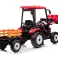 Accu Trekker met Aanhanger Hercules Rood 24V foto 5