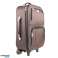 New set of 3 fabric suitcases SPACE in brown image 2