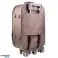 New set of 3 fabric suitcases SPACE in brown image 6