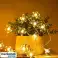 Lyslenke med blomstermotiv (3 m) DAISYGLOW gul bilde 1