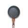 Ensemble de poêles antiadhésives en aluminium avec surface en marbre - 3 pièces noires photo 1