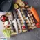 Set de couteaux de cuisine en acier inoxydable avec support en bois – 7 pièces photo 3