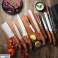 Ensemble de couteaux de cuisine avec étui en nylon et aiguiseur 9 pcs photo 4
