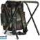 Klappbarer Angelstuhl mit Rucksack 3in1 - grün camouflage Höhe 34 Bild 1
