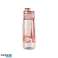 STEKLENICA ZA VODO FITNES TELOVADNICA STEKLENICA 800ml prenosna roza BD46 fotografija 1