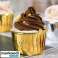 Juego de moldes para muffins dorados 50 piezas fotografía 1