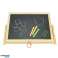 Tableau double face en bois pour craies et marqueurs photo 3