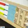 Houten dubbelzijdig educatief bord 38x55cm foto 3