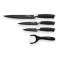 Set de couteaux de cuisine en acier inoxydable avec surface noire 4 pcs photo 4