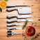 Set de couteaux de cuisine en acier inoxydable et avec support – 8 pièces photo 4