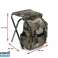 Klappbarer Angelstuhl mit Rucksack 3in1 - grün camouflage Höhe 34 Bild 4
