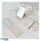 Cosmetic mirror made of eco-leather, opening, tuning, for handbag cream L17K image 1