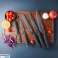 Ensemble de luxe de couteaux de cuisine avec support en marbre – 6 pièces photo 2