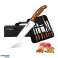 Ensemble de couteaux de cuisine avec étui en nylon et aiguiseur 9 pcs photo 1