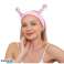 Bandeau cosmétique pour cheveux escargot, peluche rose 20x5cm OPK22R photo 2