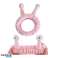 Bandeau cosmétique pour cheveux escargot, peluche rose 20x5cm OPK22R photo 3
