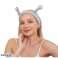 Bandeau cosmétique pour cheveux escargot, peluche grise 20x5cm OPK22SZ photo 2