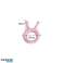 Bandeau cosmétique pour cheveux escargot, peluche grise 20x5cm OPK22SZ photo 5