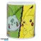 Keramisk mugg 325 ml Pokémon Pikachu Squirtle Charmander Bulbas bild 1