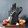 Ensemble de couteaux de cuisine avec motif marbré et ustensiles de cuisine - 6 pièces photo 4