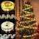 Ruban de Noël avec décorations LED 2M or photo 6