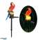 Lampe solaire LED décorative rouge perroquet photo 1