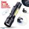Lampe de poche rechargeable portable avec lumière ZOOM et lumière surround COB photo 2