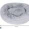 Lit chien en fourrure 60cm gris photo 1