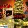 Ruban de Noël avec décorations LED 2M or photo 1