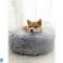 Lit chien en fourrure 60cm gris photo 4