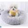 Lit chien en fourrure 60cm gris photo 2