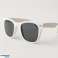 Weiß &amp;#039; Verzweifelt&amp;#039; Wayfarer Sonnenbrille mit schwarzen Gläsern 2217-07 Bild 1
