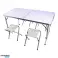 REISSET TAFEL+4KRUKKEN L71A draagbare wandelset foto 2