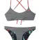 DAMEN DAMEN BADEANZUG DOPPELSEITIG BEACHVOLLEYBALL DUNKELGRAU AJ7948 GRÖSSE D40 Bild 5