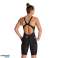 KIT DE COMPETICIÓN ARENA POWERSKIN CARBON GLIDE OPEN BACK PARA MUJER NEGRO ORO 003663/105 UK28 fotografía 1