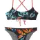 DAMEN DAMEN BADEANZUG DOPPELSEITIG BEACHVOLLEYBALL DUNKELGRAU AJ7948 GRÖSSE D40 Bild 6