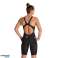 ARENA-DRAGT DAME POWERSKIN CARBON GLIDE ÅBEN RYG SORT GULD 003663/105 UK26 billede 2
