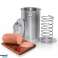 Moldedor de Jamón de Acero Inoxidable 2.5 l con Termómetro y Bolsas fotografía 2