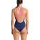 ARENA BADEMODE DAMEN REFLEKTIERENDER BADEANZUG SWIM PRO BACK NAVY SHOCKING PINK 007336/790 D36 Bild 1