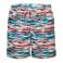 ARENA SHORTS MEN'S ARENA WATER PRINTS BEACH BOXER AO WHITE TURQUOISE MULTI 007153/181 XL image 6