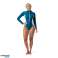 SPEEDO WOMEN'S SWIMWEAR L/S CLRBLCK ZIP 1 PC GREEN 8 00403316009 M image 2