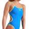 КУПАЛЬНИКИ ARENA ЖІНОЧИЙ ОДНОТОННИЙ КУПАЛЬНИК CHALLEN BLUE RIVER BRIGHT CORAL AR 008833/896 D32 зображення 3