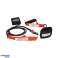 AQUA SPORT POWERSTRECH DRYLAND KOMPLEKTS SARKANA PRETESTĪBAS LENTE AR ROKTURI UN POTĪTES SIKSNU AS32080 attēls 5