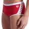 ARENA BADETØY HERRE ARENA ICONS SWIM LAV MIDJE KORT ENSFARGET RØD HVIT 005046/401 70 D2 bilde 2