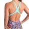 Жіночий купальник ARENA SWIMWEAR VIVID REPEAT, сірий, багатошаровий, 009068/580 D34 зображення 4