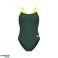КУПАЛЬНИКИ ARENA ЖІНОЧІ МЕРЕЖИВНІ СПИНКИ SOLID DARK SAGE ARTIC LIME 004651/660 D36 зображення 5